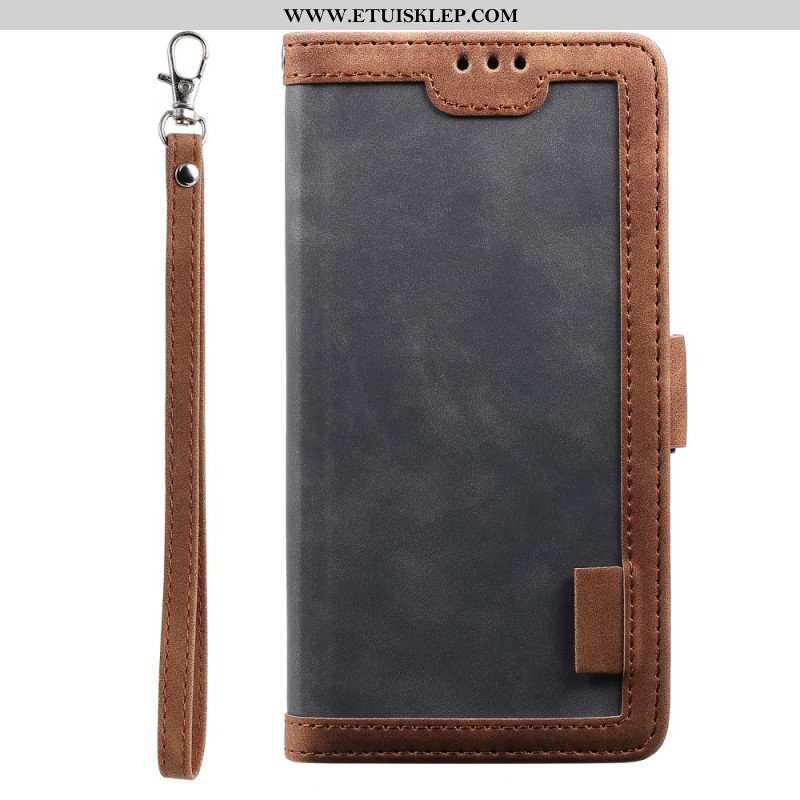 Etui Folio do iPhone 15 Styl Vintage